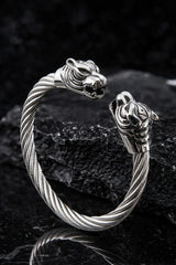 Viking Aslan Başlı Çelik Bileklik – Güç, Cesaret ve Sadakati Sembolize Eden Erkek Çelik Bileklik