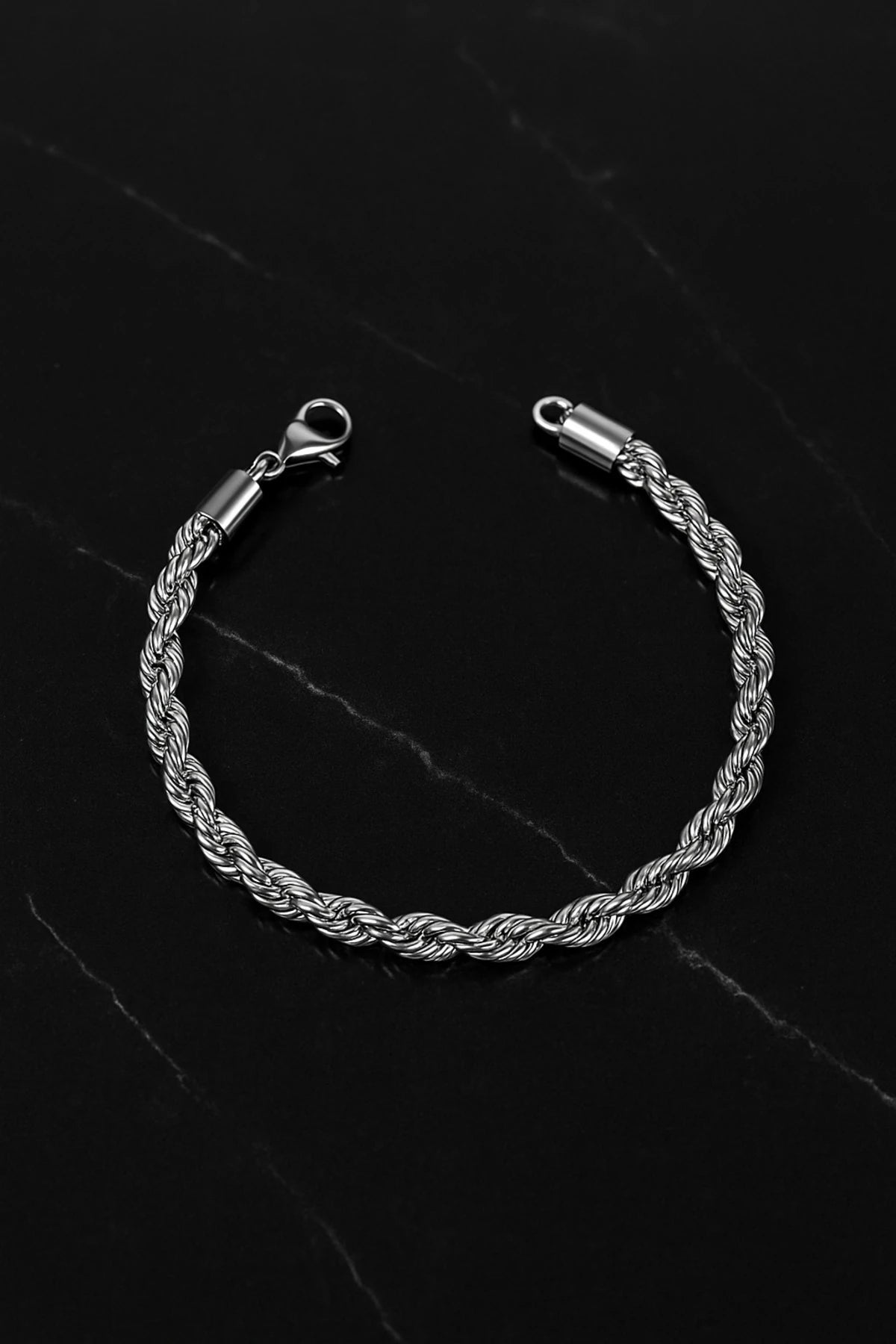 Erkek 5.5mm Burma Örgü Model 316 L Çelik Bileklik