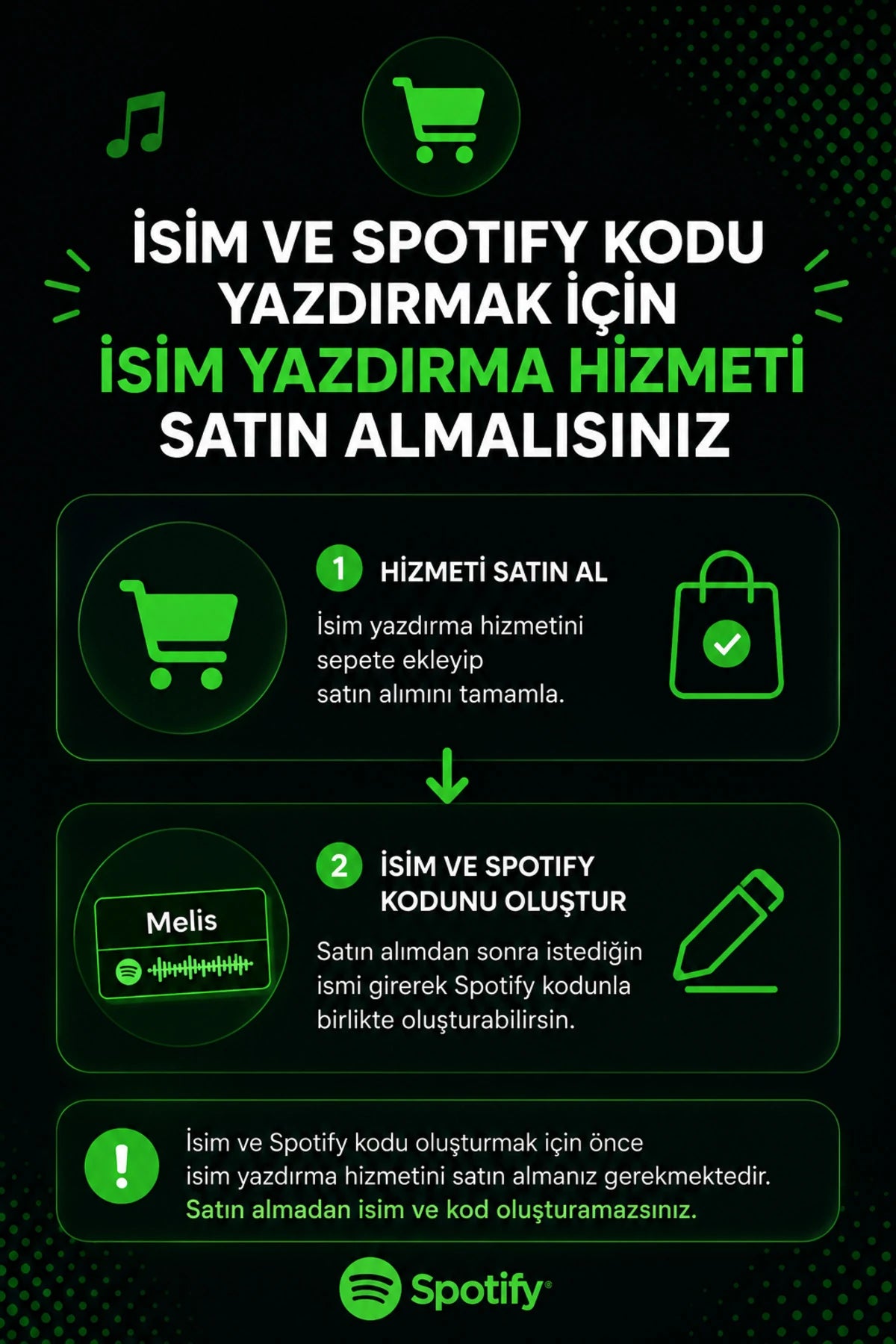 İsim Yazılı ve Spotify Şarkı İşlemeli 316L Paslanmaz Çelik Kolye Sevgiliye Özel Hediye Kolye