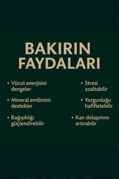 Kadın Taşlı Bakır Bileklik Otantik Desenli El İşçiliği Ayarlanabilir Şık Tasarım