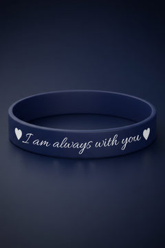 “I Am Always With You” Kalpli Kadın Erkek Çift Silikon Bileklik – Sevgiliye Anlamlı Hediye
