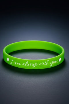 “I Am Always With You” Kalpli Kadın Erkek Çift Silikon Bileklik – Sevgiliye Anlamlı Hediye