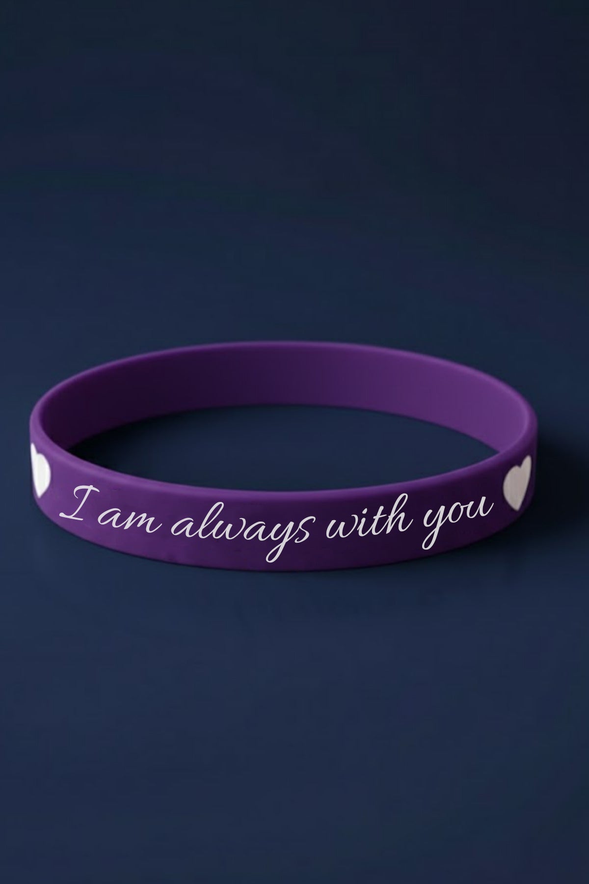 “I Am Always With You” Kalpli Kadın Erkek Çift Silikon Bileklik – Sevgiliye Anlamlı Hediye