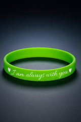 “I Am Always With You” Kalpli Kadın Erkek Silikon Bileklik – Sevgiliye Anlamlı Hediye