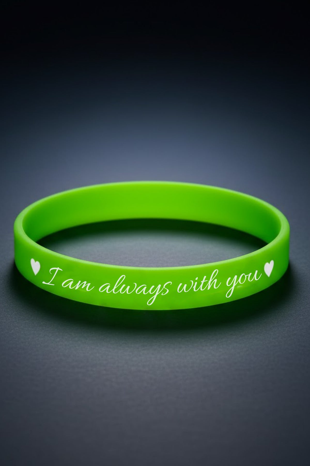 “I Am Always With You” Kalpli Kadın Erkek Silikon Bileklik – Sevgiliye Anlamlı Hediye