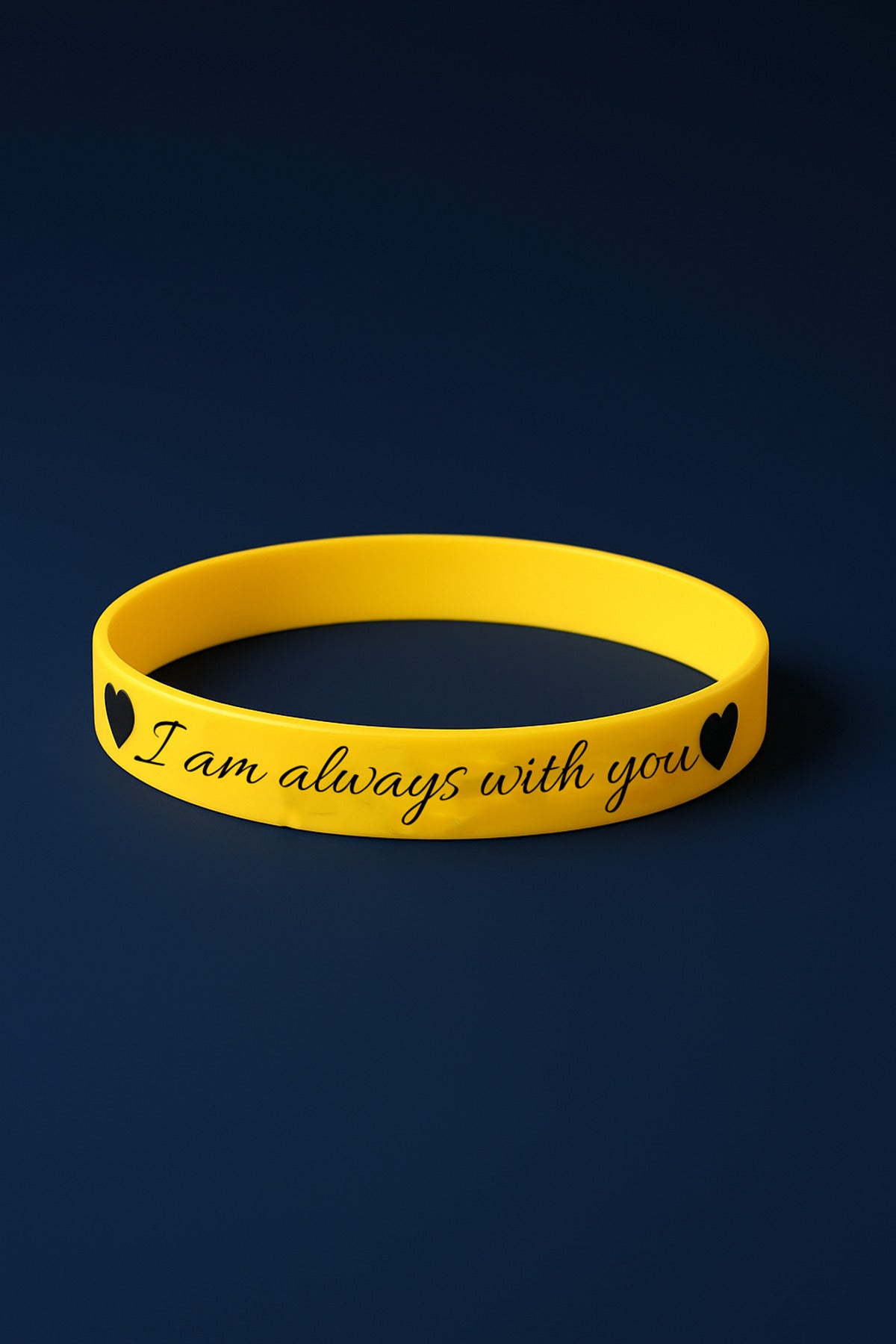 “I Am Always With You” Kalpli Kadın Erkek Silikon Bileklik – Sevgiliye Anlamlı Hediye
