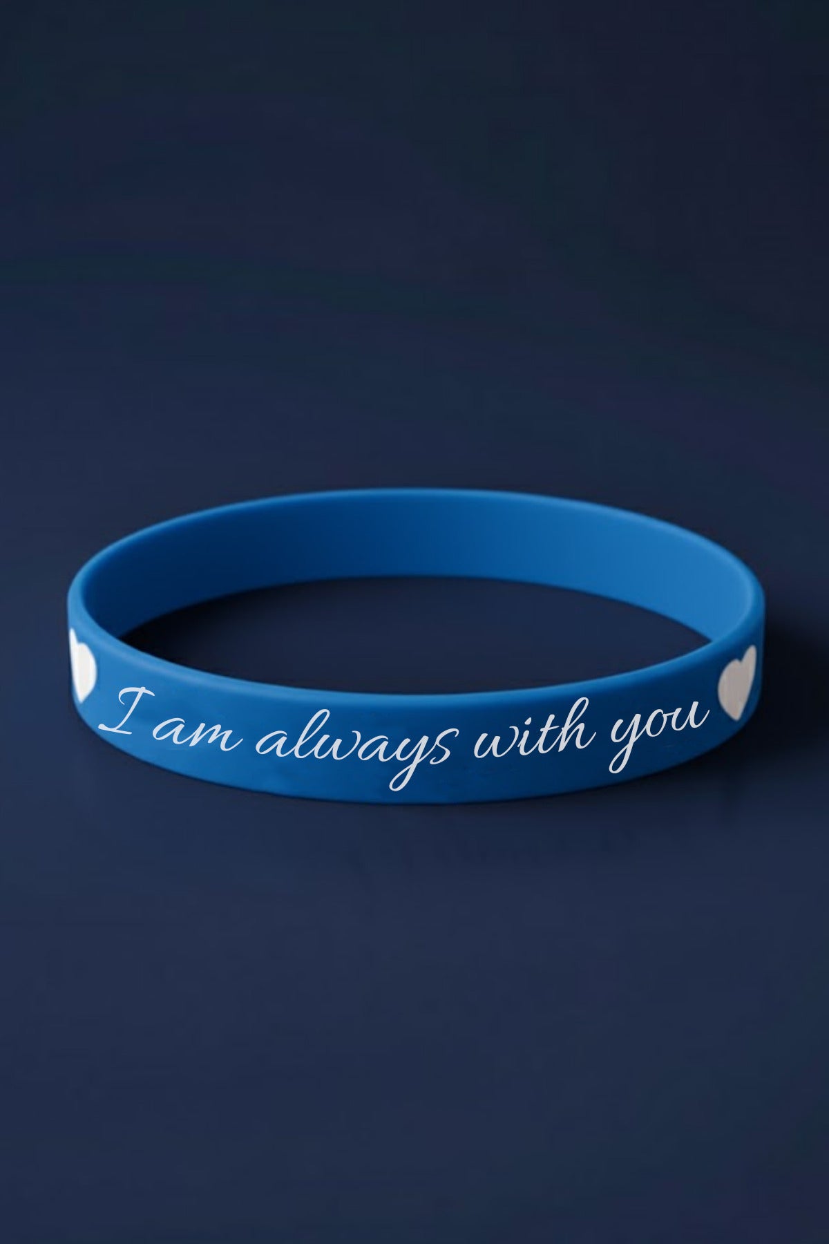 “I Am Always With You” Kalpli Kadın Erkek Silikon Bileklik – Sevgiliye Anlamlı Hediye