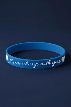 “I Am Always With You” Kalpli Kadın Erkek Silikon Bileklik – Sevgiliye Anlamlı Hediye
