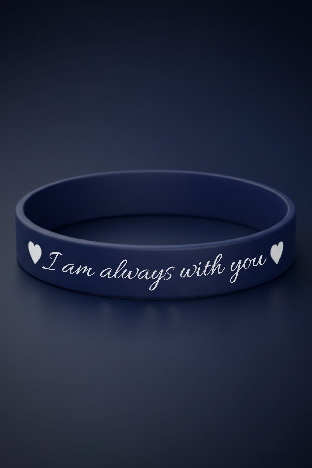 “I Am Always With You” Kalpli Kadın Erkek Silikon Bileklik – Sevgiliye Anlamlı Hediye