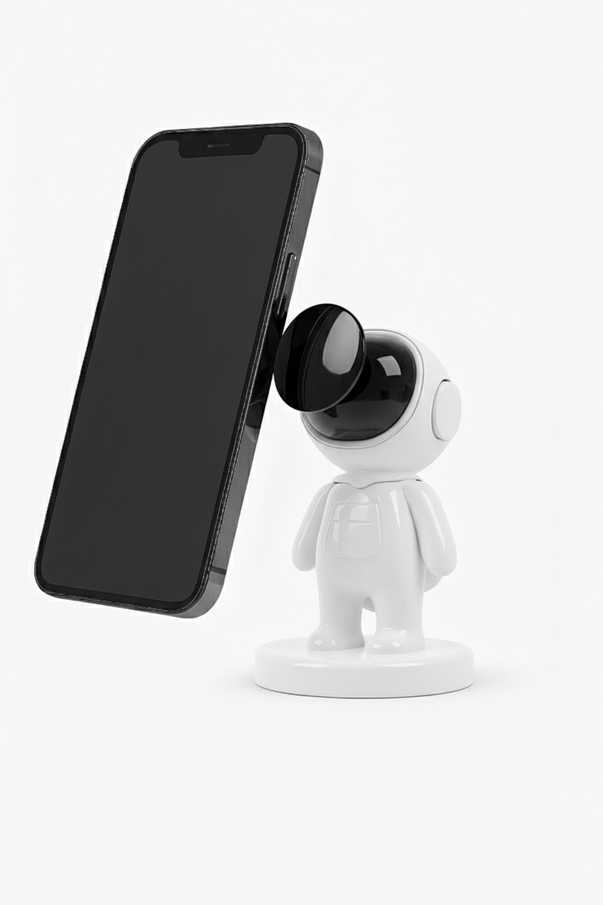 Astronot Manyetik Telefon Tutucu – Kafası 360° Dönen Güçlü Mıknatıs Telefon Numarası Yazılabilir