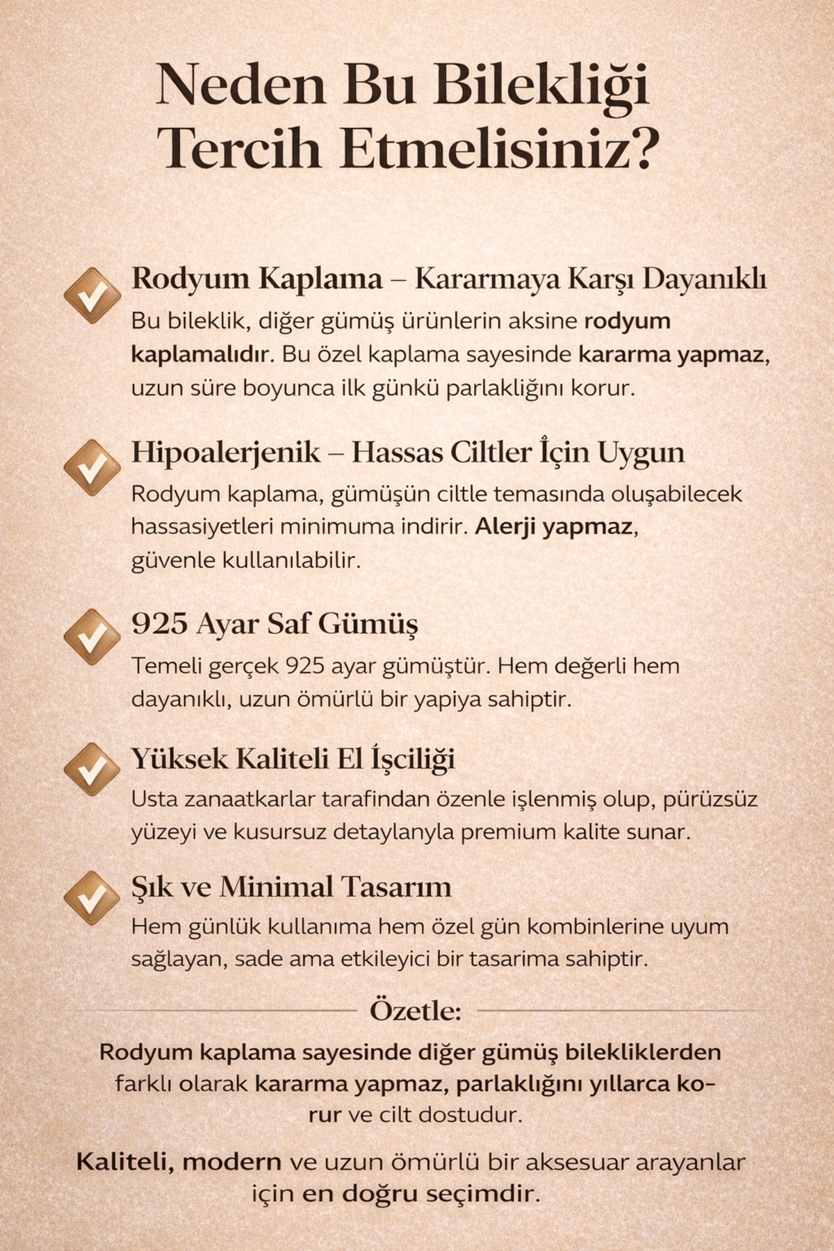 Kadın Gümüş Bileklik Lades Model Rodyum Kaplama Kararmaz 925 Ayar Saf Gümüş Bilezik Kelepçe