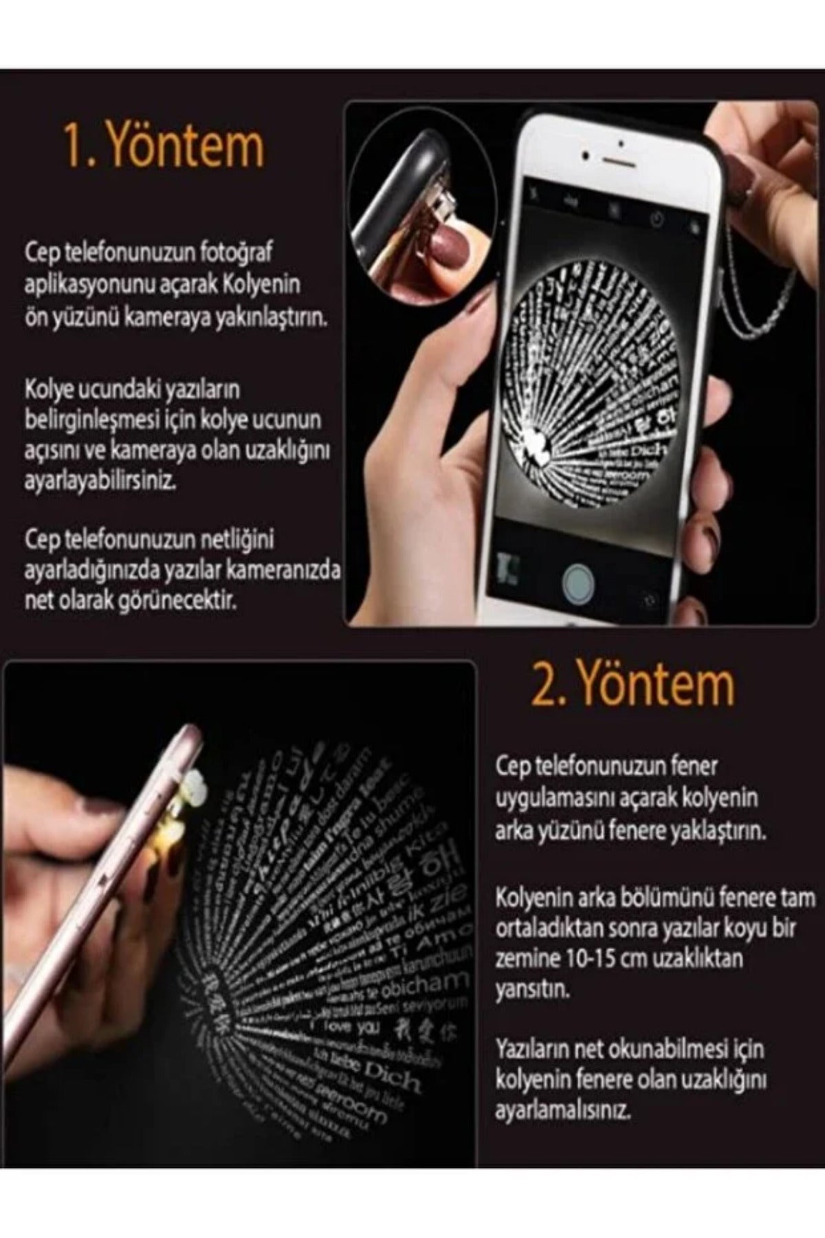 Kadın Gümüş Kolye 100 Dilde Seni Seviyorum Yazılı Rodyum Kaplamalı 925 Ayar Gümüş Kolye