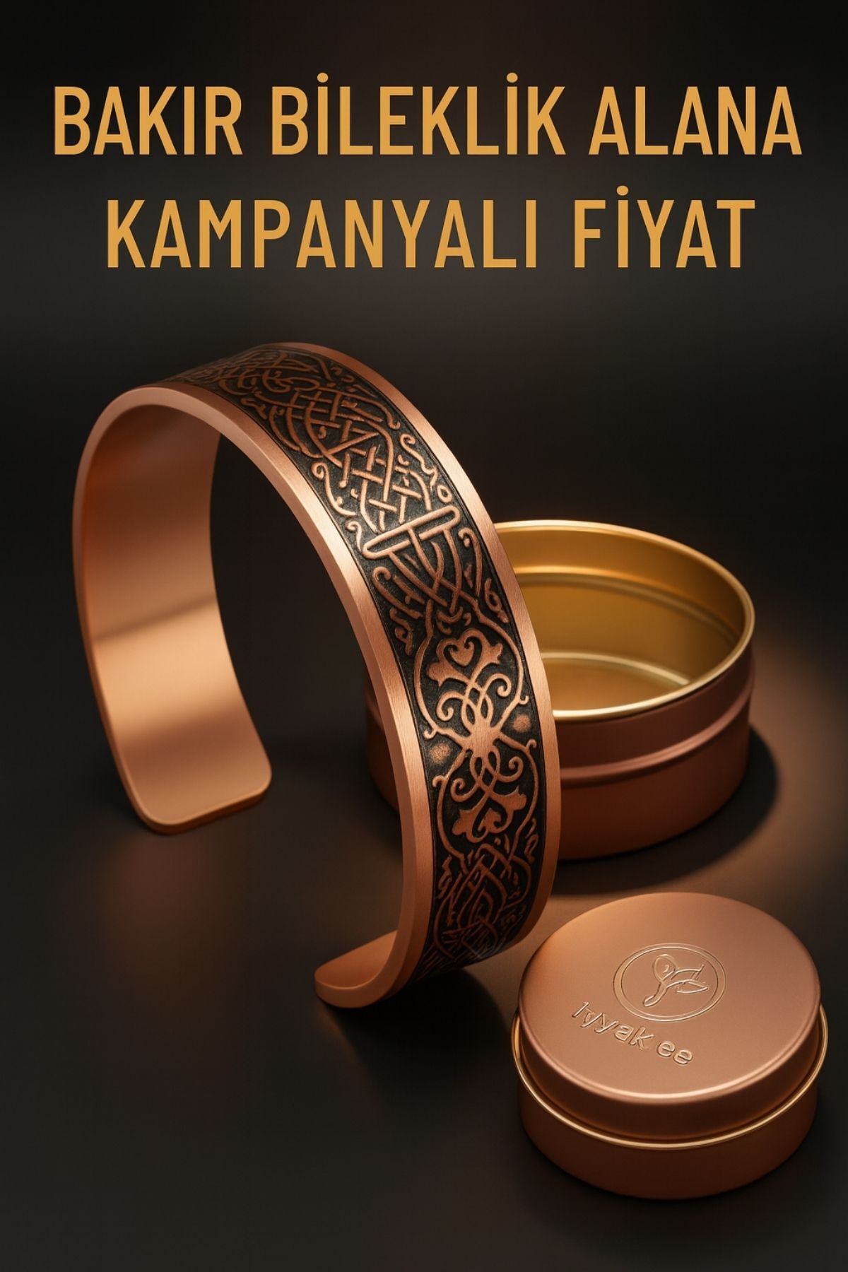 Metal Hediye Kutusu – Yuvarlak Dayanıklı Saklama Kutusu Takı ve Bileklik Kutu