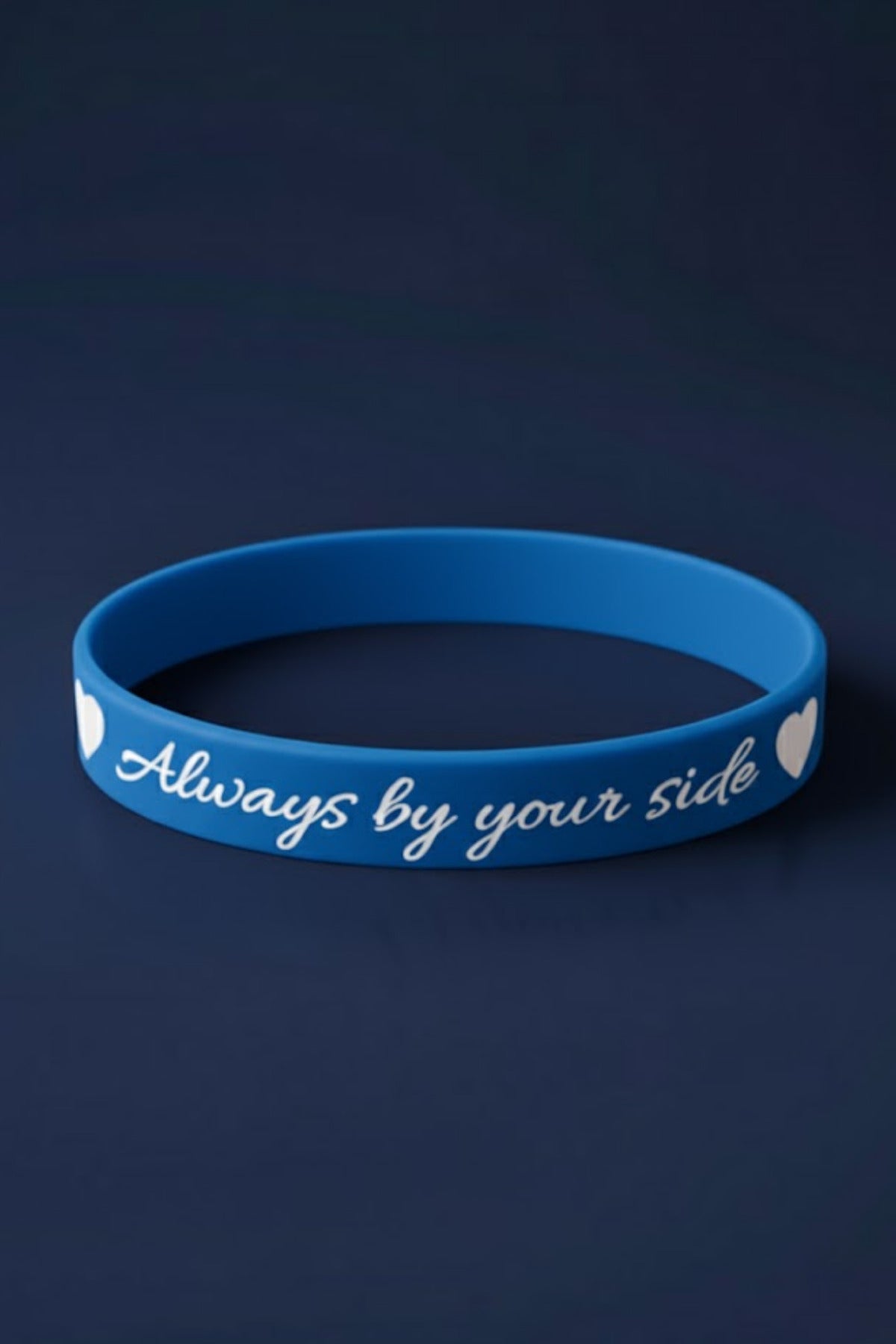 Kadın Erkek Silikon Bileklik Always By Your Side (Her Zaman Yanında) Yazılı Silikon Çift Bilekliği